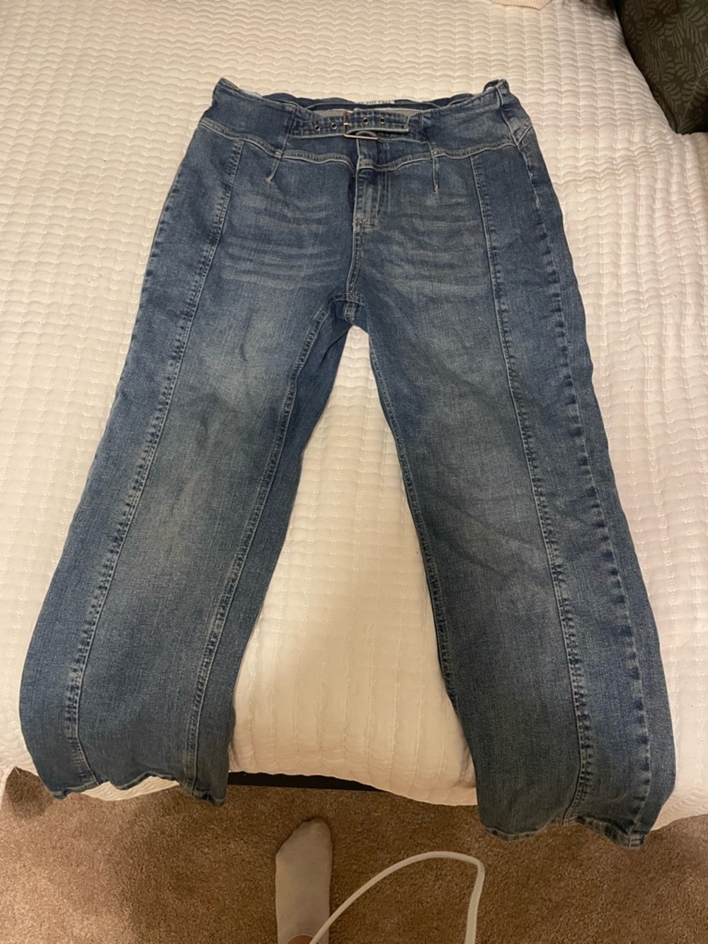 We The Free Medium Wash Straight-Leg Jeans